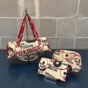 Vintage Christian Dior Hardcore Bag Wallet 3pc Set